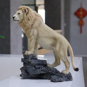 吉佳美yfa模玩仿真狮子模型工艺品家居艺术摆件收藏品办公室装饰